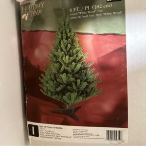 Green Christmas Tree and accessories